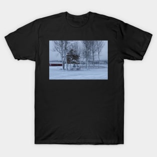 Winter landscape, snowy winter trees. T-Shirt